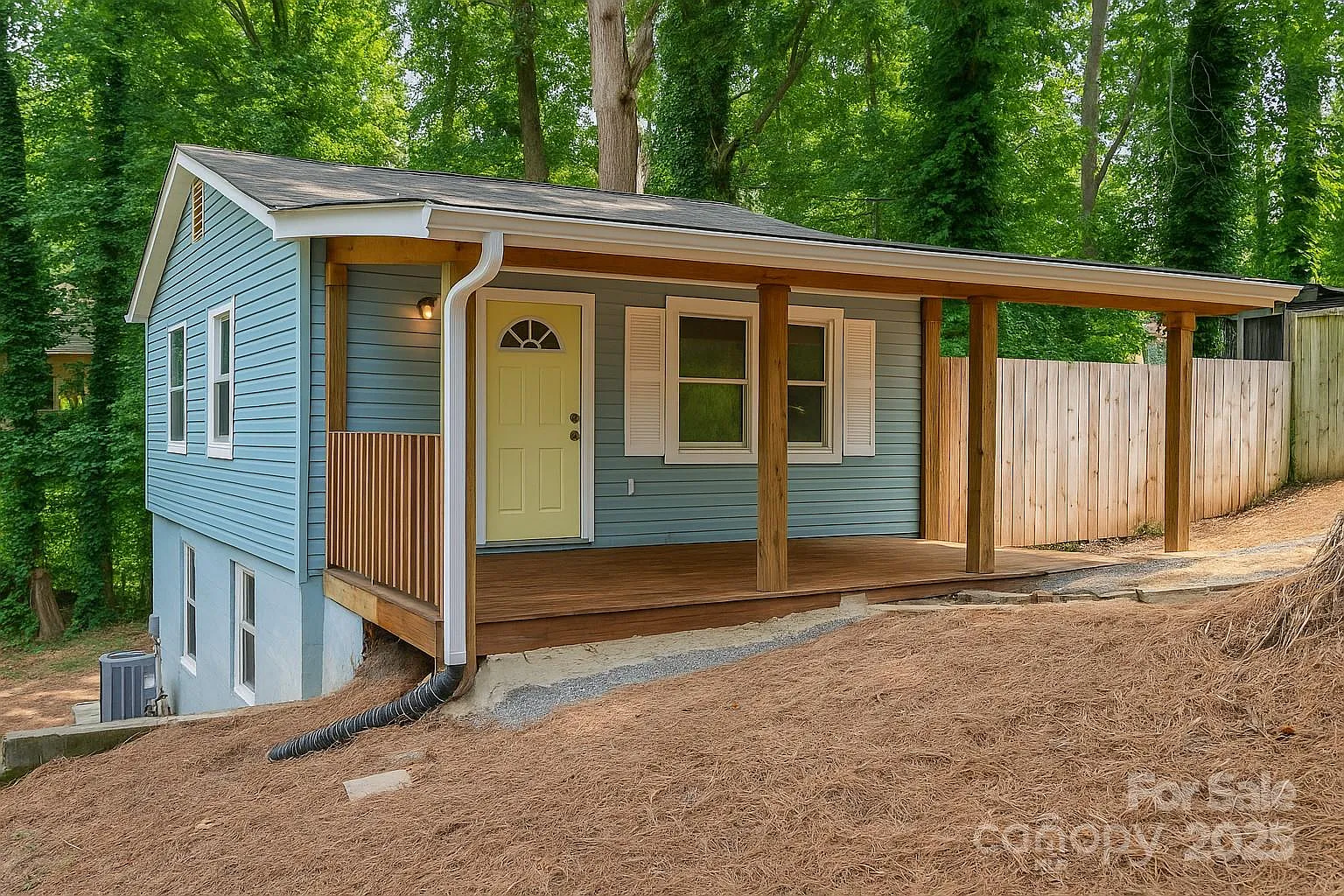 Renovated Gastonia North Carolina home exterior with covered porch investment property